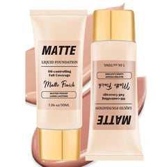 KASTWAVE Matte Concealer & Foundation Set for Aging Skin - Waterproof, Pore-Hiding Makeup to Smooth and Correct Tattoos