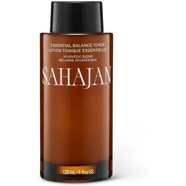 Sahajan Essential Balance Toner with Vitamin C + AHA's | Ayurvedic Clean Gentle Daily Glow Facial Toner | Exfoliates, Refines Texture, Balances, Hydrates | 4 fl oz