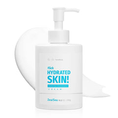 ZealSea Face Moisturiser Lotion with Hyaluronic Acid & Ceramide & Aloe Vera, Hydration Moisturiser for Normal To Dry Sensitive Skin, Facial and Body Hydrating Moisturizing Cream - 290 ml