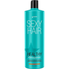 SexyHair Healthy Strengthening Anti-Breakage Shampoo/Conditioner | Helps Provide Strength and Flexibility to Damaged Hair | SLS and SLES Sulfate Free