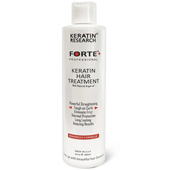 Keratin Research Keratin Forte Conditioner, 300ml, Unisex, Moroccan Argan Oil Enhanced Formula for Curly Hair