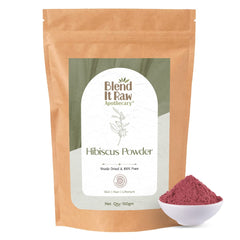 Blend It Raw Apothecary Hibiscus Powder, 150g [Hibiscus Sabdariffa]- Face Pack for pigmentation & skin glow
