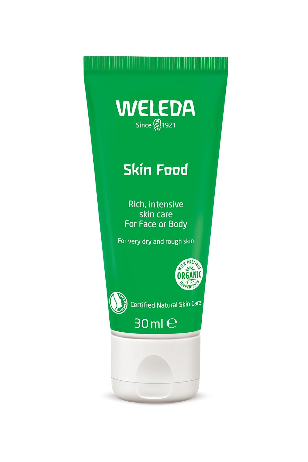 Weleda Skin Food, 1.0 fl oz (30 ml) Full Body Intensive Moisturizing Cream, Moisturizing Cream, Hand Dry, Herbal Scent, Naturally Derived Ingredients, Organic