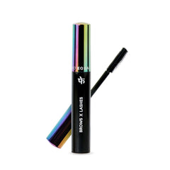 FAE Beauty Brash 2 in 1 Mascara and Brow Gel || Long Lasting || Enriched with Coconut oil || Volumizing and Lengthening Formula || For Lashes and Eye Brows || 2 in 1 Formula || Vegan (Jet Black)