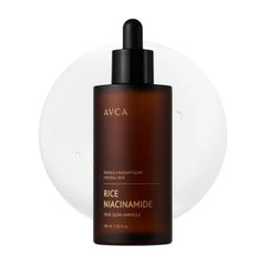 AVCA Rice + Niacinamide Radiance Serum 100ml (3.38oz) - K-Beauty Hydrating Face Serum with 5% Niacinamide & Rice Extract for Even Tone, Oil Control & Texture Refinement