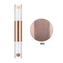 Women Facial Make Up Double-Headed Stick Portable Highlighter Shadow Bronzers Contouring Cosmetics for Professional, Type 4