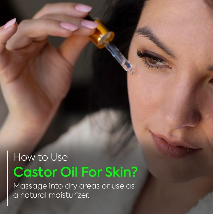 SANOOR Jamaican Glow Castor Elixir Oil | 100% Pure (2.02oz)| Infused with Nutrients Pure Hair Butter | Cold-pressed | FDA APPROVED | 60ml