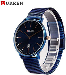 CURREN Analogue Men's Watch (Blue Dial Blue Colored Strap)