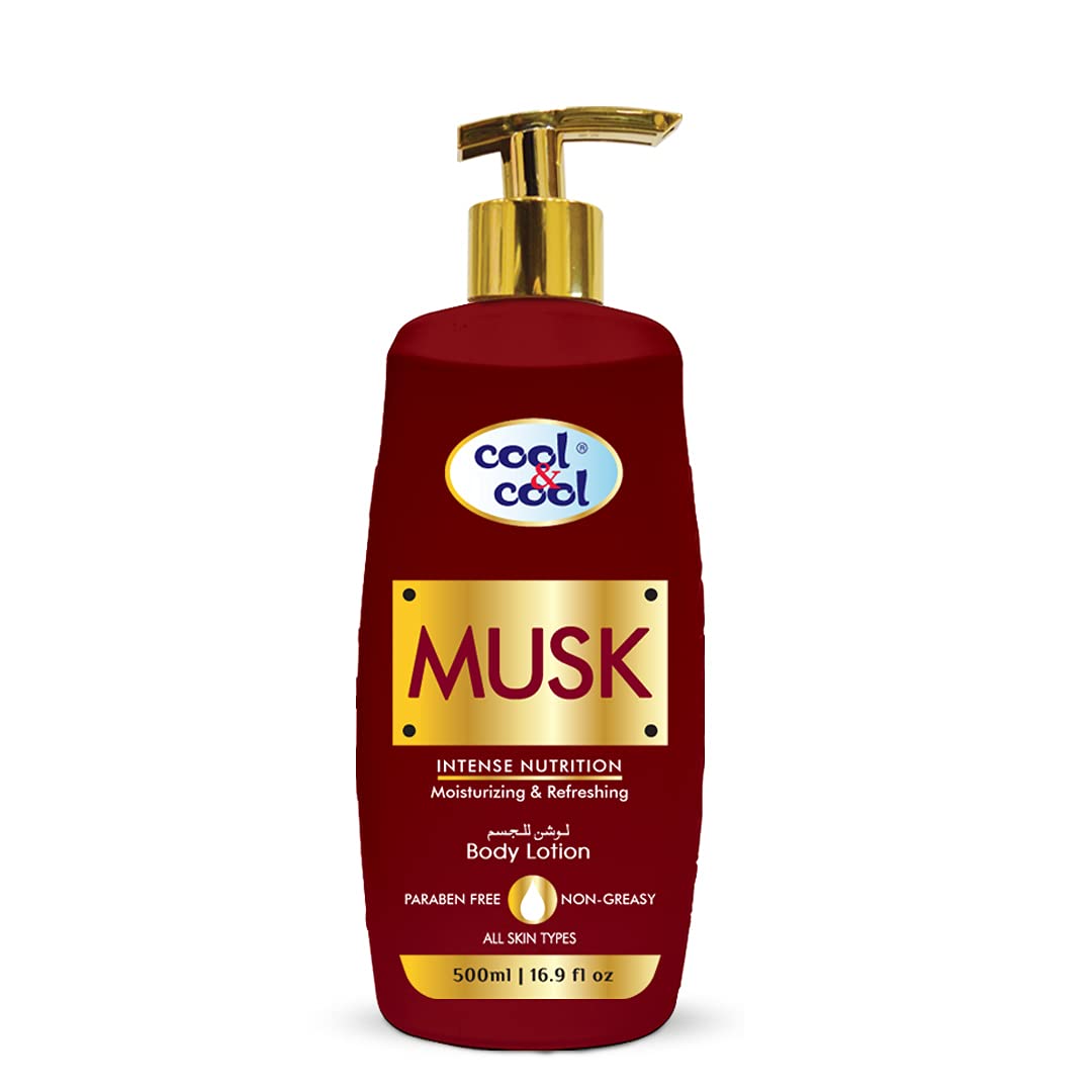 Cool & Cool Musk Body Lotion | Non Greasy & Paraben Free, 500ml