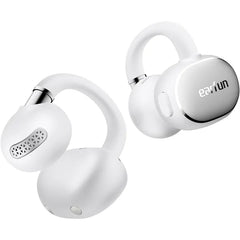 EarFun Clip 2 Open Ear Earbuds, Clip On Headphones, LDAC, Hi-Res Audio, 12mm Titanium Driver, 4 Mics AI Clear Call, AI Translation Earbuds, Secure Fit, 40H Playtime, Bluetooth 6.0 for Running, White