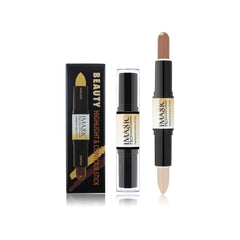 LaPalo Dual-Ended Highlight Contour Stick, 2-in-1 Highlighting & Contouring Kit, Face Shaping Makeup, Long Lasting & Waterproof, 8 gram, 3 colors to choose from (#01, Medium)