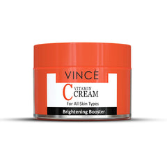 Vince Vitamin C Cream – Brightens Skin, Reduces Dark Spots & Pigmentation – Stimulates Collagen, Fights Aging & Soothes – Moisturizes & Promotes Radiant, Youthful Skin – Paraben-Free, 50ml