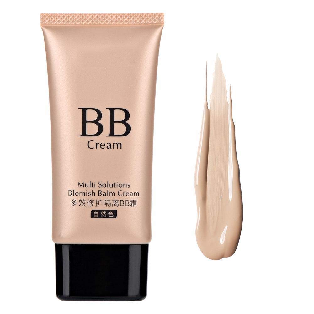FRIDNL 3 Colors Smooth BB Cream Makeup Base Face Liquid Foundation, Concealer Whitening Moisturizer Oil-control Waterproof Liquid Foundation(Natural)