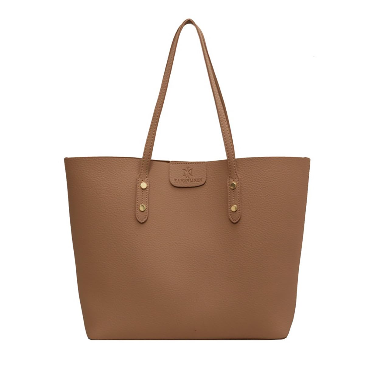 Women Tote Bags Soft Faux Leather Tote Purses and Handbags Ladies Tote Shoulder Bag, Big Capacity Handbag Lightweight - Brown