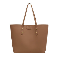 Women Tote Bags Soft Faux Leather Tote Purses and Handbags Ladies Tote Shoulder Bag, Big Capacity Handbag Lightweight - Brown