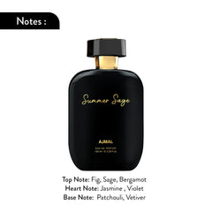 Ajmal ARTISAN - SUMMER SAGE Long lasting Fragrance, Handpicked Luxury Perfume for Men & Women 100ml.