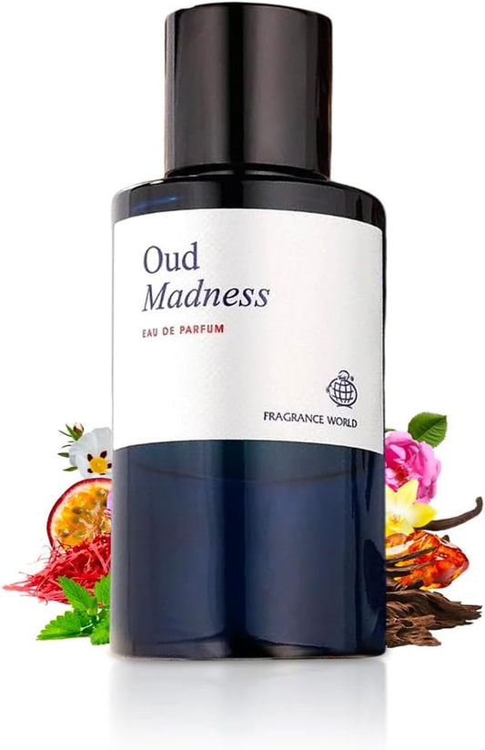 Fragrance World - Oud Madness - Eau de Parfum - Pefume For Men, 60ml