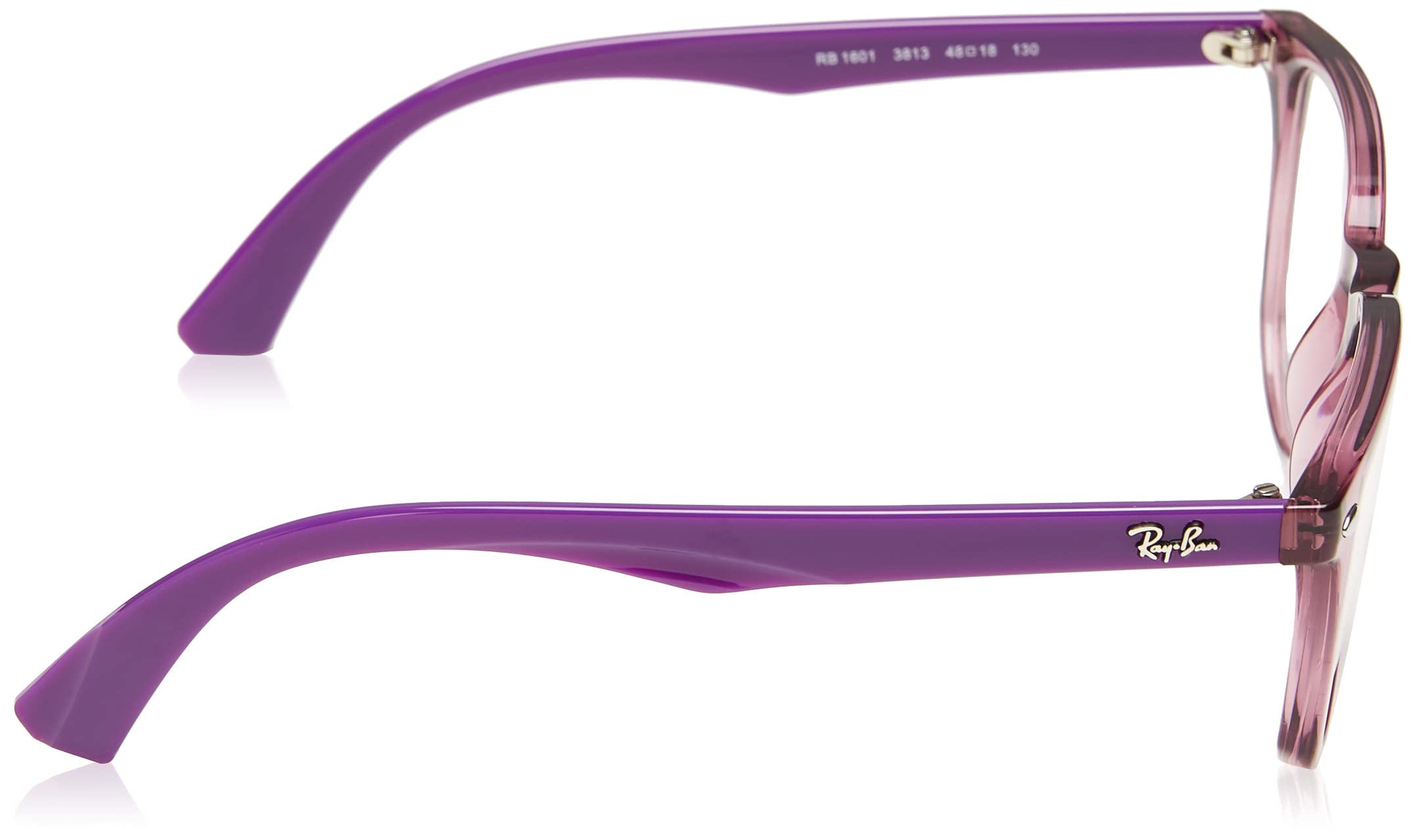 Ray-Ban Junior unisex-child 0RY1601 Optical Frame, Shiny Trasp Fuxia, 48 Mm