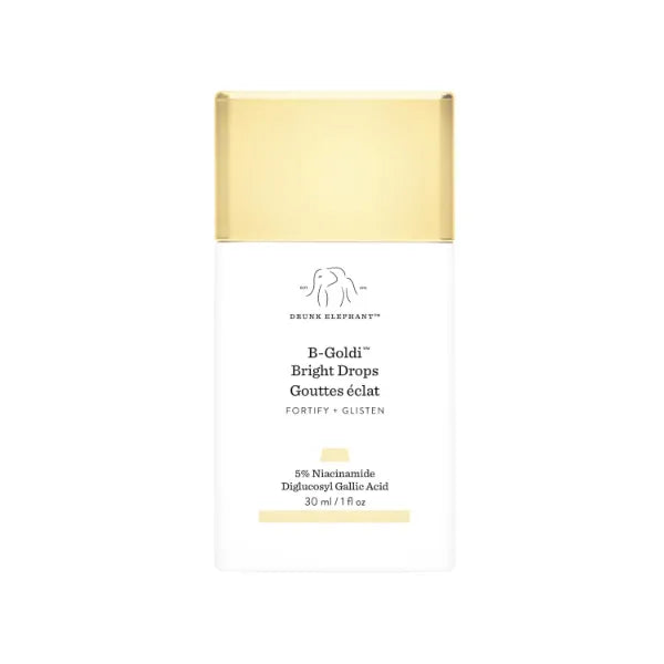 Drunk Elephant B-Goldi Bright Drops - 30 ml/1 fl oz - Illuminating Color Serum Drops - Clean Clinical Skincare - Cruelty-Free - Dermatologist-Tested - Free of Essential Oils, Silicones, and Fragrance