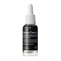 Carbon Theory Charcoal, Tea Tree Oil & Vitamin E Overnight Detox Facial Serum - 30ml