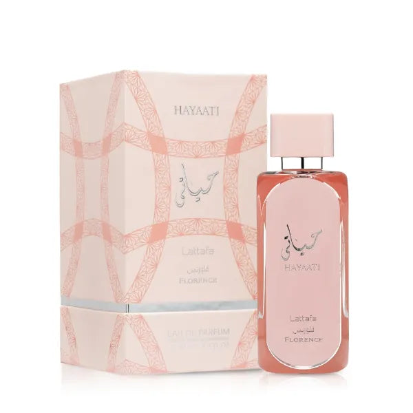 Lattafa Hayaati Florence Eau de Parfum Spray for Women - 3.4 Fl Oz (Pack of 1)