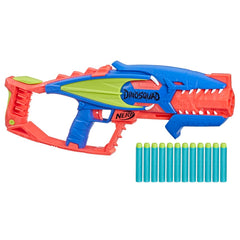Nerf DinoSquad Terrodak, 12 Nerf Elite Darts, Dinosaur Design, 4 Dart Toy Foam Nerf Blaster for Kids Outdoor Games