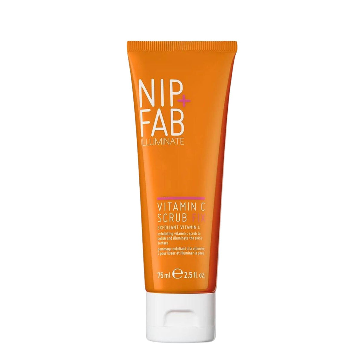 Nip+Fab Vitamin C Fix Scrub for Face with Coconut Oil and Coffee Seed Cleansing Exfoliating Facial Cleanser for Skin Brightening Fine Lines and Wrinkles, 75 ml 2.5 fl oz, Multicolor (SKVTCSCR)