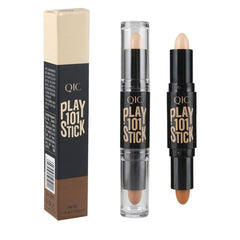 1PC DoubleYAUNIE Ended Wonder Contouring Pen Bronzer and Highlighter Stick Facial Makeup Contour Concealer Cosmetic for 3D Makeup Effect(2#)