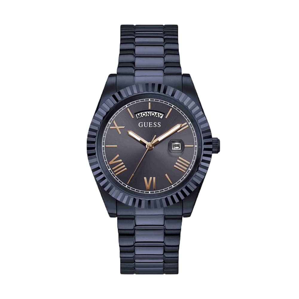 GUESS Men's 42mm Watch - Navy Strap Navy Dial Navy Case