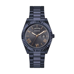 GUESS Men's 42mm Watch - Navy Strap Navy Dial Navy Case