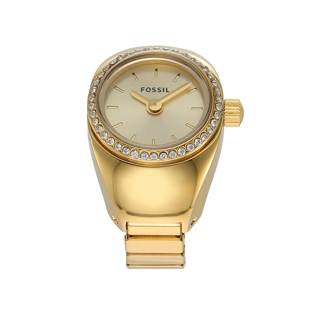 Fossil Watch Ring for Women, Quartz movement with Stainless steel Strap