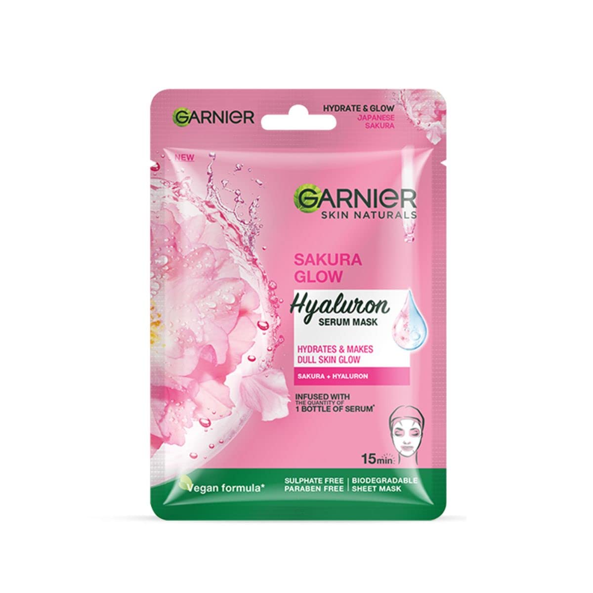 Garnier Skin Naturals Green Tea Serum Mask, 32g (Scoura White)
