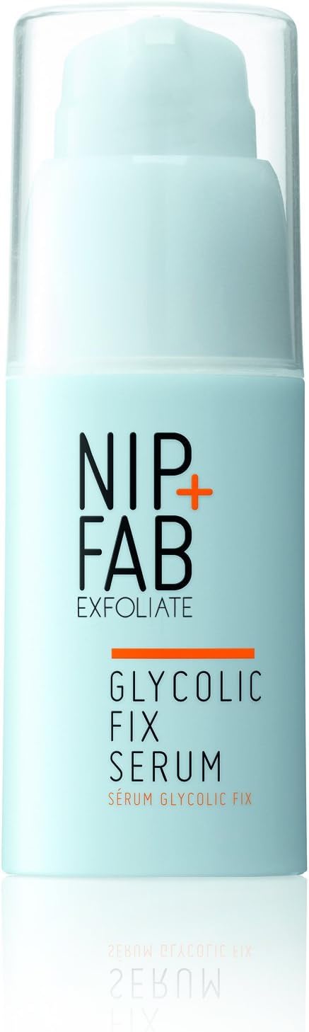 Nip+Fab Glycolic Acid Fix Serum for Face with Aloe Vera, AHA Anti-Aging for Fine Lines and Wrinkles, Refine Minimize Pores, Skin Toning, 30 ml