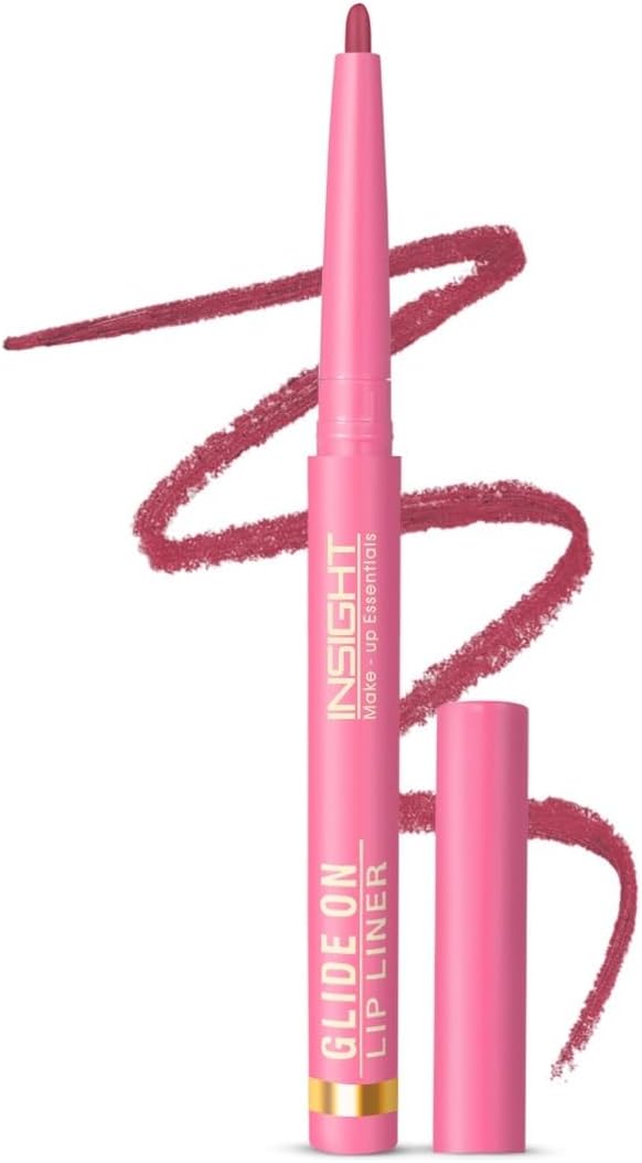 Insight Cosmetics Glide On Lip Liner | One Swipe Smooth Application | Long Lasting Lip Pencil,0.3 gm,20