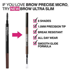 Maybelline New York Brow Precise Micro Pencil - Deep Brown, 0.002 oz.