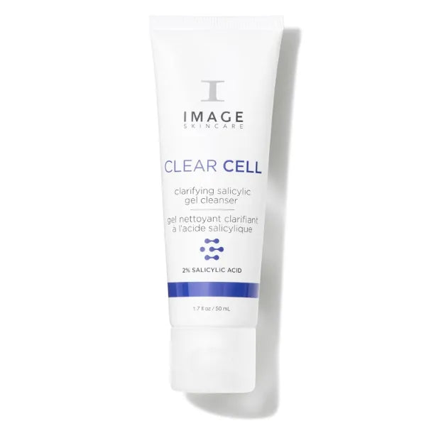 IMAGE Skincare Clear Cell Salicylic Gel Cleanse, Gentle Foaming Face Wash Removes Excess Oil and Shine for Oily Prone Skin