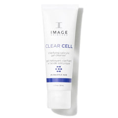 IMAGE Skincare Clear Cell Salicylic Gel Cleanse, Gentle Foaming Face Wash Removes Excess Oil and Shine for Oily Prone Skin