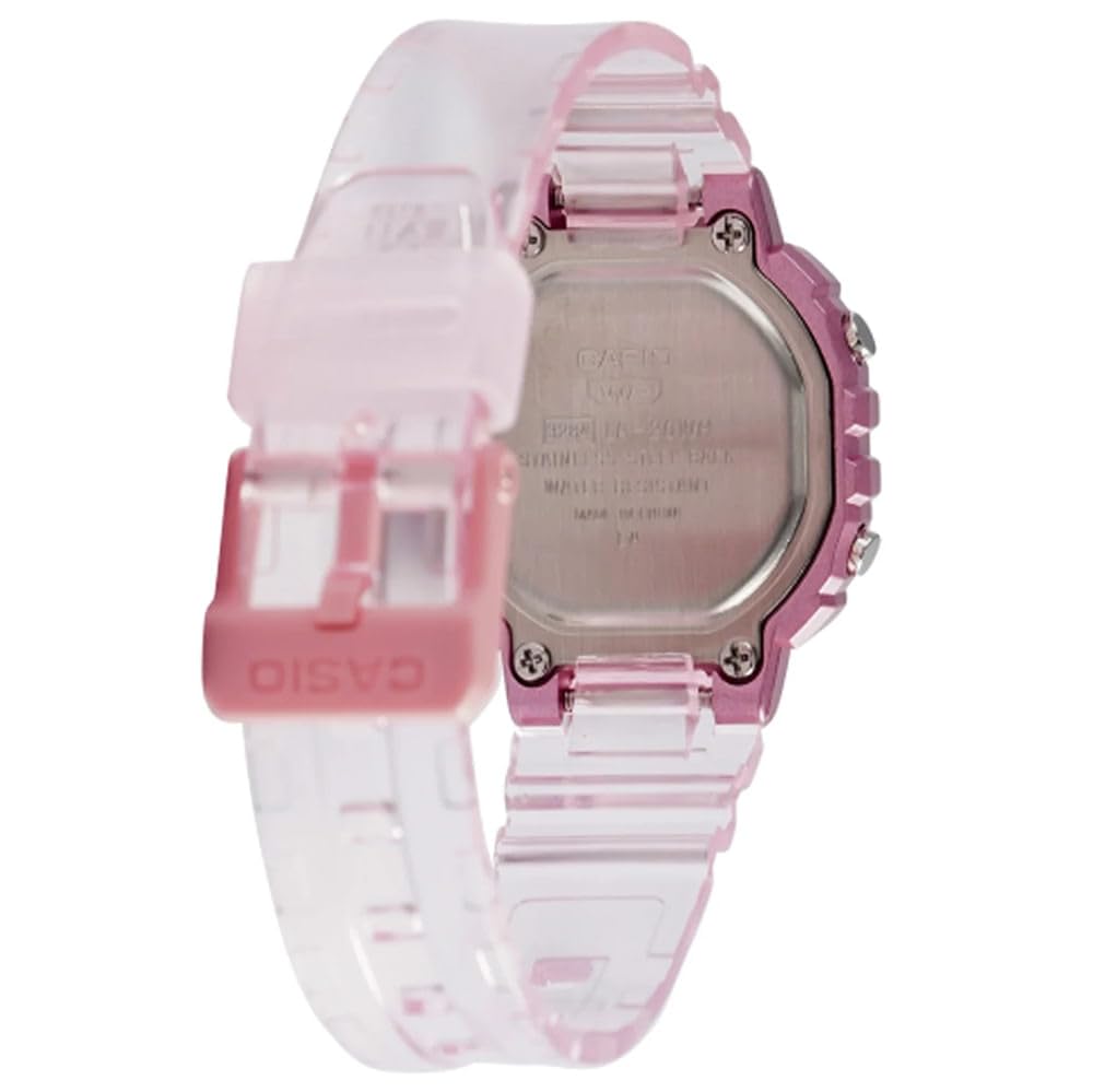 Casio 'Classic' Quartz Resin Casual Watch Pink / Clear