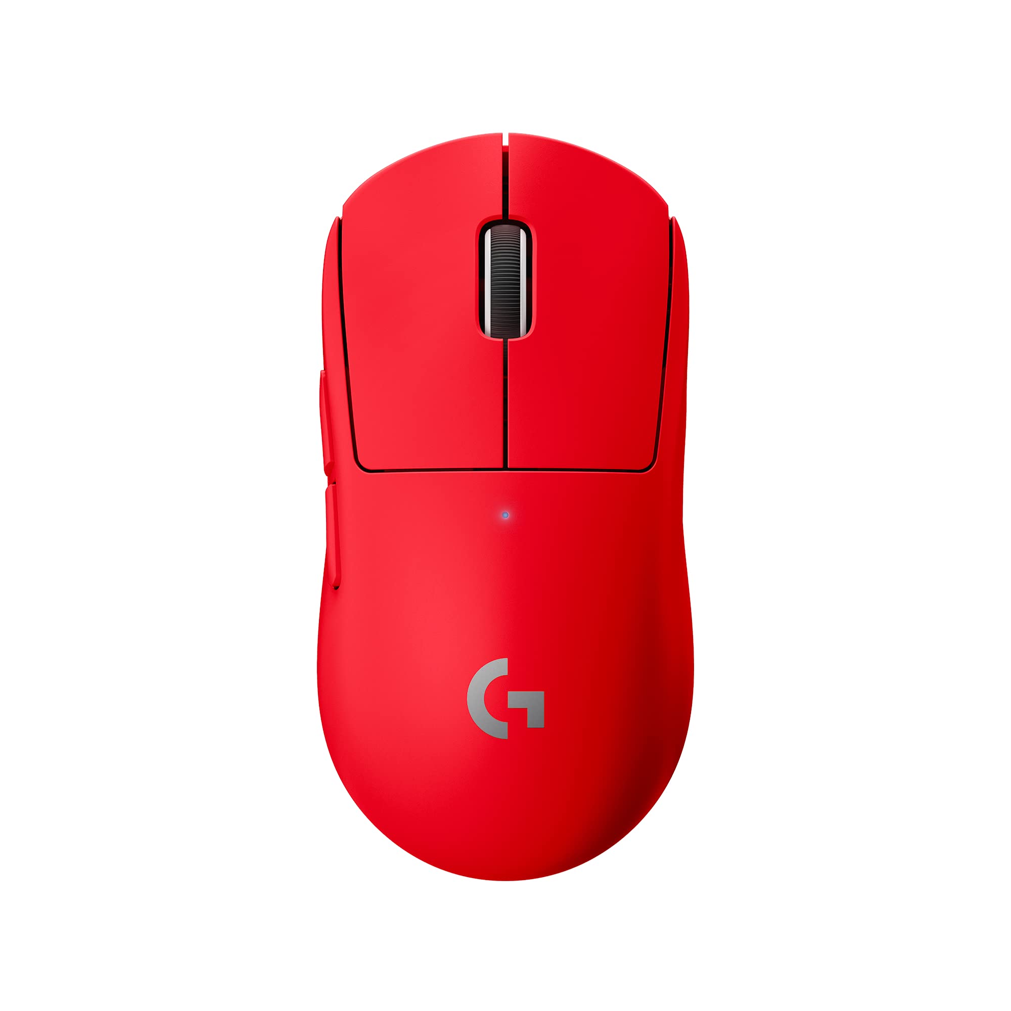 Logitech G PRO X Superlight Wireless Gaming Mouse, Ultra-Lightweight, Hero 25K Sensor, 25,600 DPI, 5 Programmable Buttons, Long Battery Life, Compatible with PC/Mac - Red