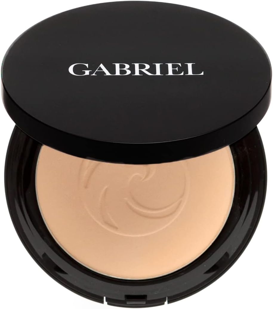 Gabriel Cosmetics - Cruelty-free, Vegan, Gluten-free, Non-GMO Pressed Mineral Foundation, Light Beige, 12g