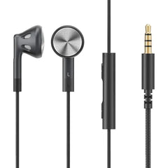 FiiO FF1 3.5mm HiFi Music Wired Bass Earbud 14.2mm Dynamic HD Microphone Earphone for Gaming, Meeting, Video - Black