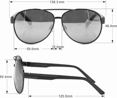 U.S. Polo Assn. mens Pa1013 Stylish Metal UV Protective Aviator Sunglasses for Men. Classic Gifts for Men, 63 mm (pack of 1)
