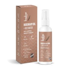 BAKE Rosemary Oil Hair Growth Serum Spray with Rice Water & Methi Dana | For Hair Fall, Hair Regrowth & Keratin Treated | Strengthen Hair Follicles | For Women & Men | 100ml (Spray)