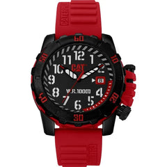 Caterpillar Analog black case Red strap Watch