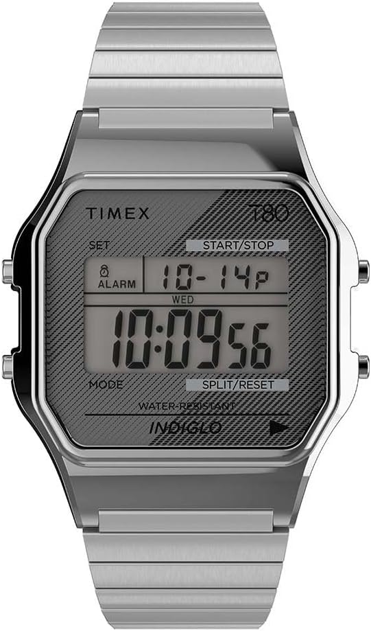 Timex T80 34mm Watch - Silver Expansion