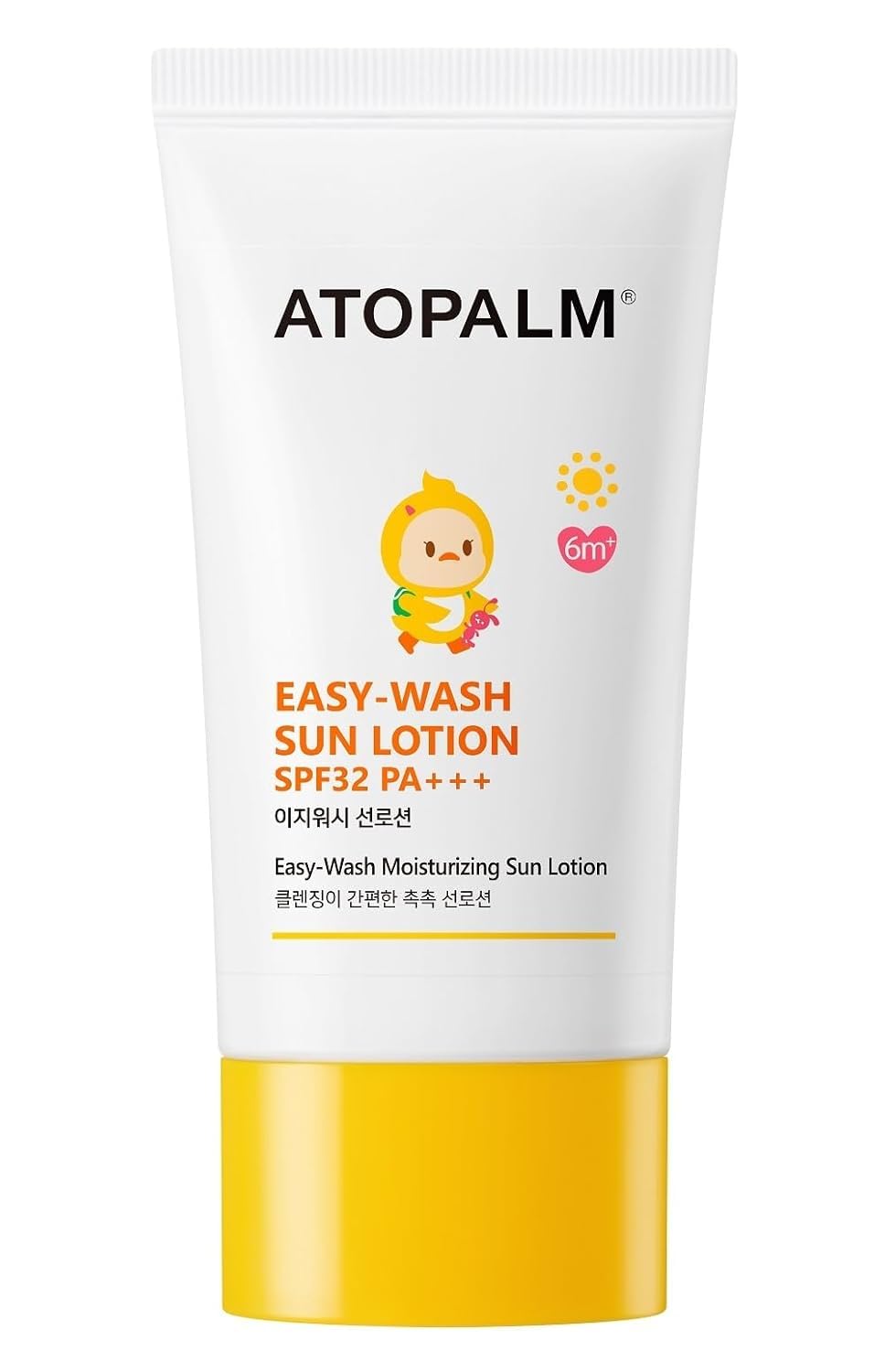 ATOPALM Easy-Wash Sun Lotion SPF32 PA+++ 60ml 2.0 fl oz, Non-Sticky Moisturizing Sun Lotion Easy To Wash Off, MLE Korean Mineral Sunscreen