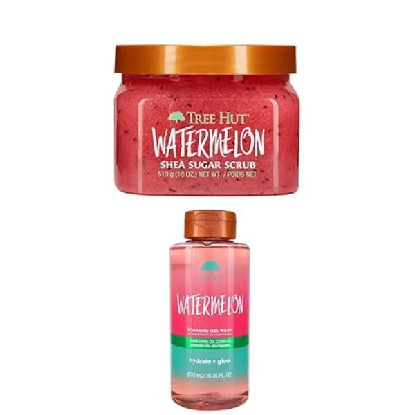 Tree Hut Watermelon Scrub & Gel Wash Bundle