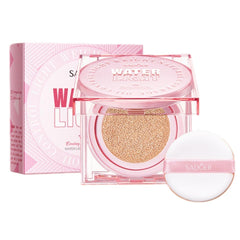 NALACAL Glow Cushion Foundation Makeup, Jelly Cushion Foundation, Pink Hydrating Cushion Foundation, Long-Lasting & Buildable Foundation, for A Smooth, Satin Finish, Lightweight, Flawless