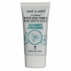Wet n Wild Photo Focus Water Drop Primer, Lightweight Hydrating Primer with Hyaluronic Acid, Cruelty-Free & Gluten-Free - Cucumber