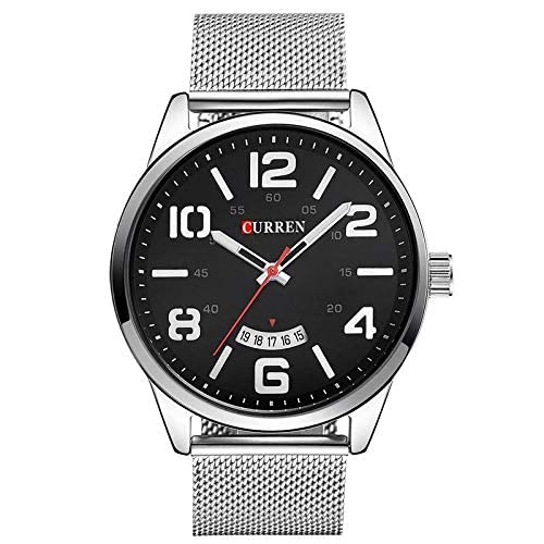Curren Men's Analog Stainless Steel Watch 8236 - Silver